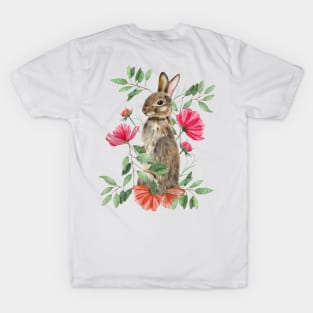 Bunny with flowers T-Shirt